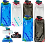 Set di bicchieri da drinko trasportabili, 3 pezzi, 500 ml, trasportabili, riciclabili, BPA liberi, per sport all'aperto, bicicletta, camminata