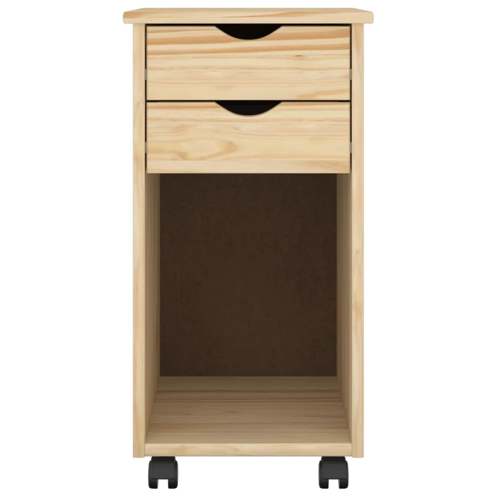 Mobile con Ruote Marrone 34 x 39 x 65,5 cm