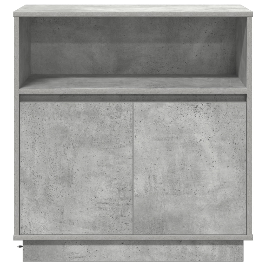 Mobile con LED Grigio Cemento 71x34,5x75 cm Legno Ingegnerizzato