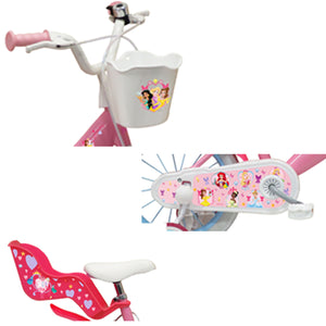 Bicicletta per Bambina 16" 2 Freni Disney Princess Rosa