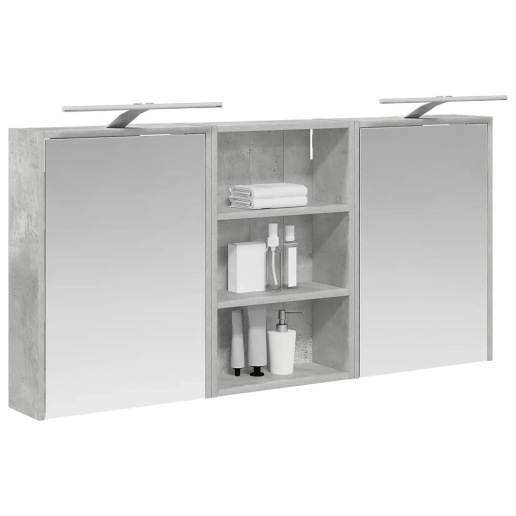 Set di Armadi da Bagno con lo scaffale 3 pcs 126 x 16 x 62.5 cm