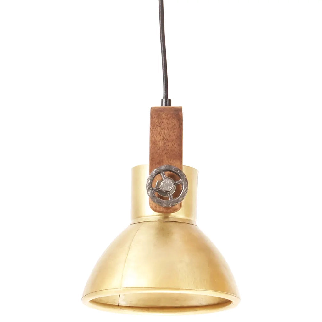 Lampada a Sospensione Industriale 25 W Ottone Rotonda 19 cm E27 cod mxl 63363