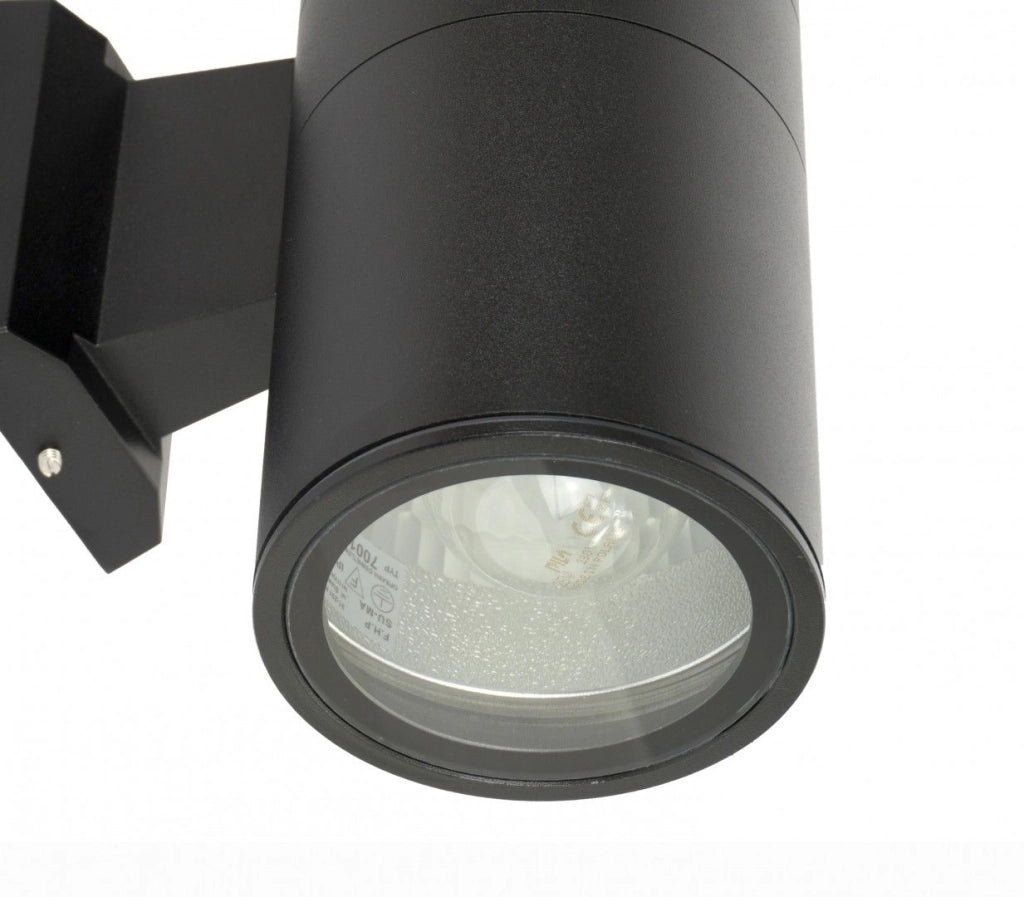 Applique esterna su/giù Ø11cm 2xE27 nera IP54 SU-MA 7001