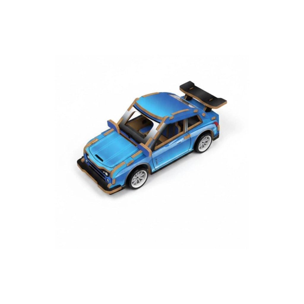 PUZZLE 3D AUTO SPORTIVA LEGNO 22PZ GIOCO COSTRUZIONI BAMBINI MODELLISMO 32381