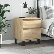 Comodino-Tavolino da notte Rovere Sonoma 40x35x50 cm in Legno Multistrato 211141
