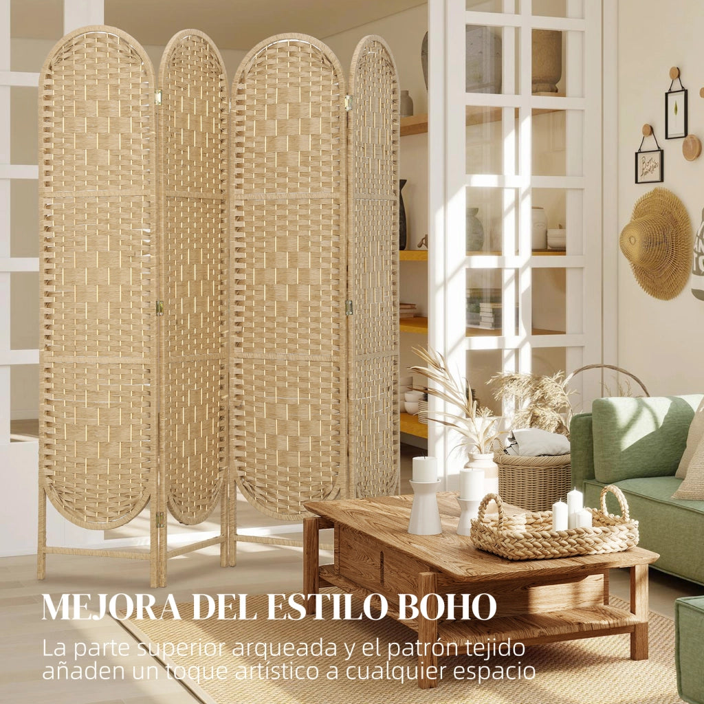 Libreria Divisorio 4 Ante Pieghevole ¨C Zephmum ¨C Legno 160x170 cm