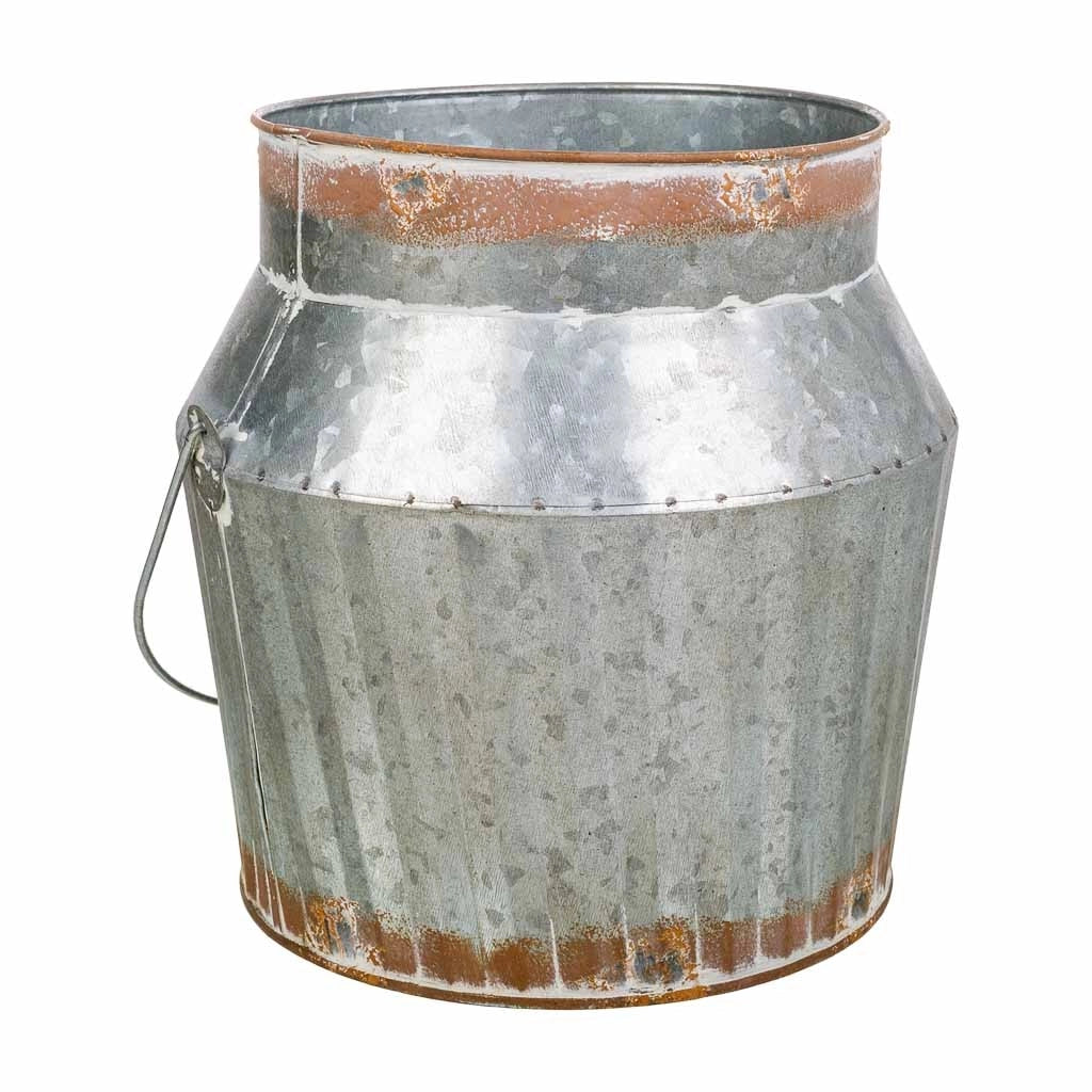 Cubo metallo argentato 21xd18x21/32,5ht:18