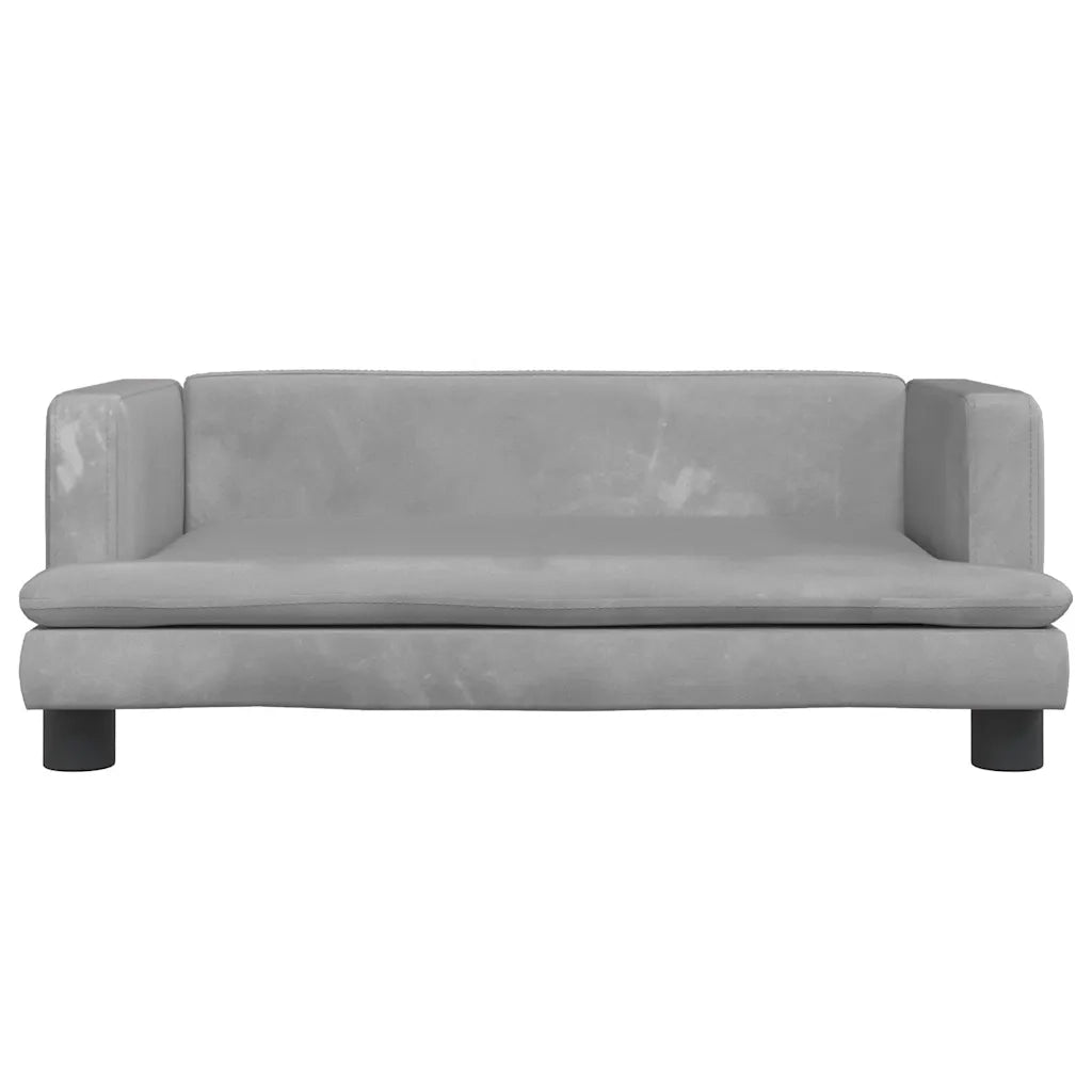 Lettino per Cani Grigio Chiaro 80x45x30 cm in Vellutocod mxl 71188