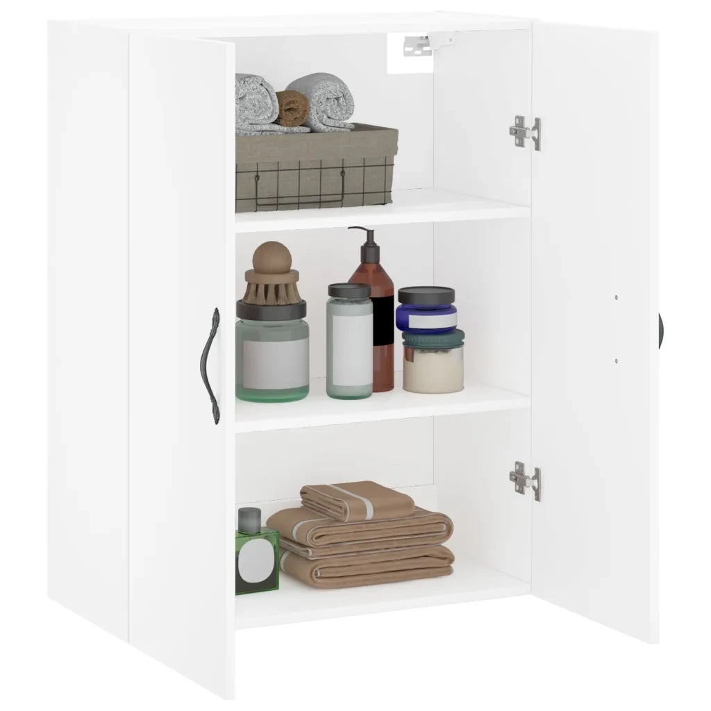 Armadietto a Muro | Mobile a Parete Bianco 69,5x34,90 cm in Legno Multistrato