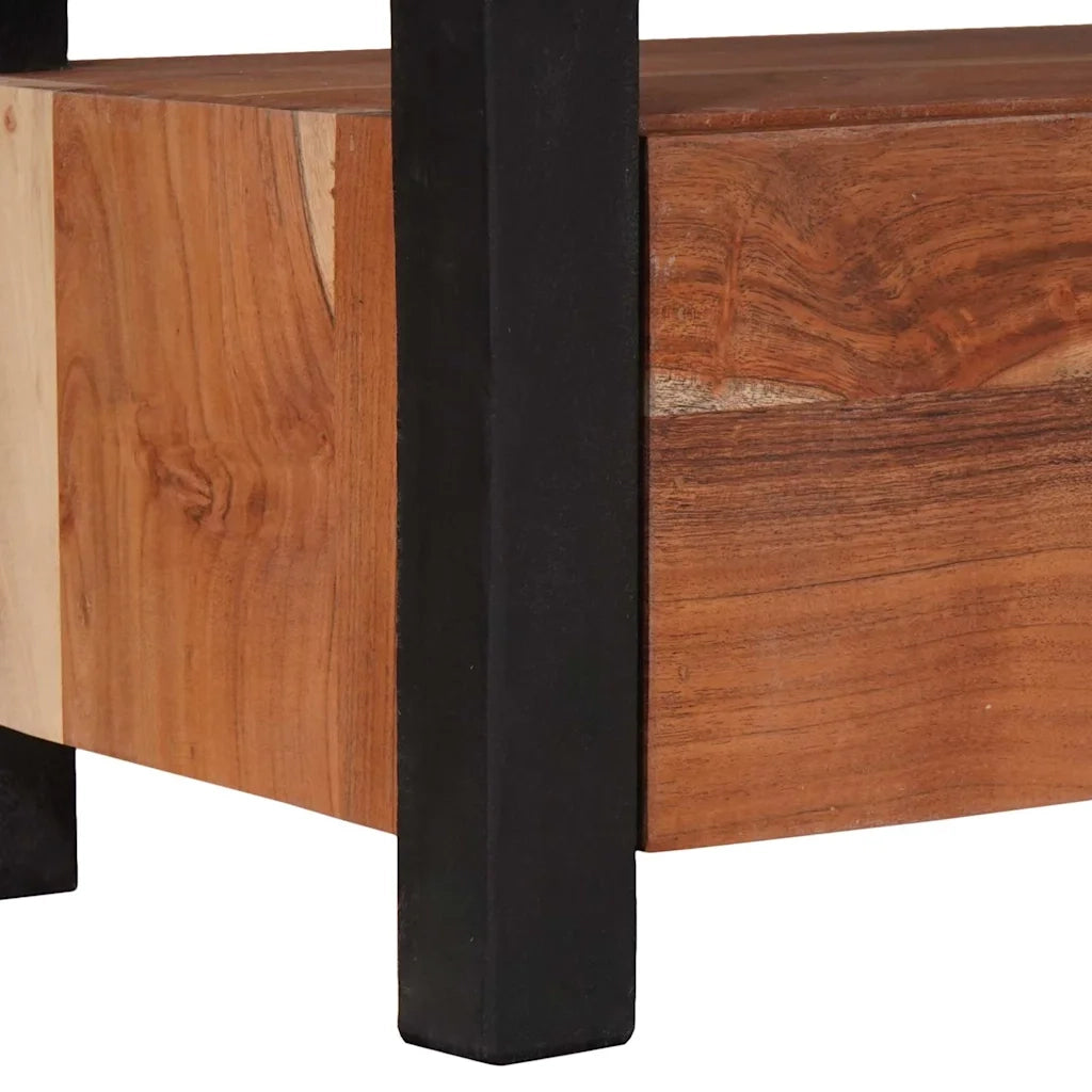 Mobile TV-Credenza per TV Marrone 110 x 30 x 40 cm legno massello di acacia