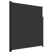 Tenda da Sole | Tenda parasole Laterale Retrattile Nera 220x500 cm