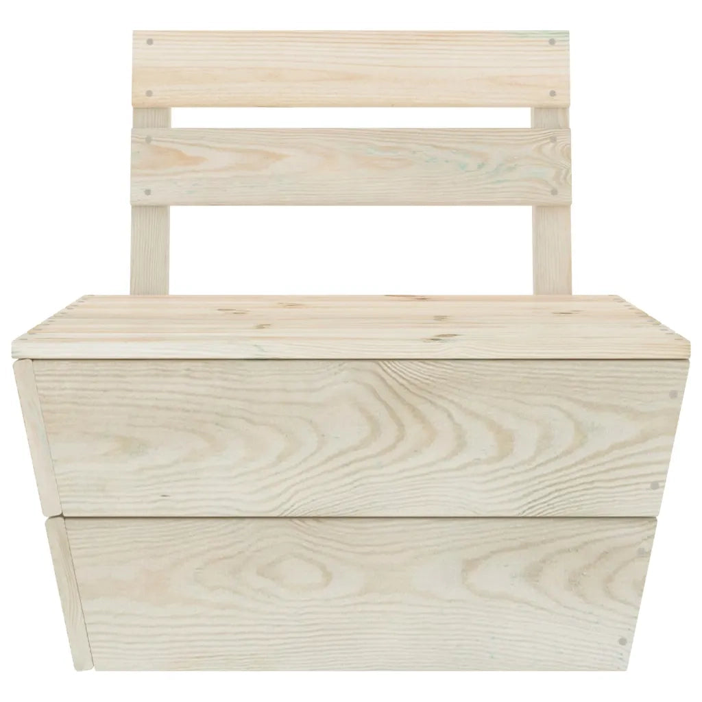 Set Divani da Giardino su Pallet 7 pz in Legno Abete Impregnato 3063724