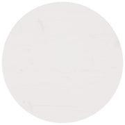 Piano Tavolo Bianco Ã˜50x2,5 cm in Legno Massello di Pinocod mxl 73384