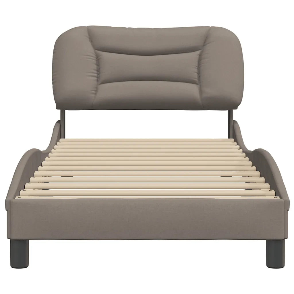 Giroletto senza Materasso Hvar Tortora 80x200 cm Tessuto 3207734