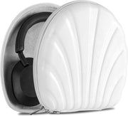 Confezione di Protezione per Orecchino compatibile con Sony WH-CH710N WH-1000XM5 WH-1000XM4 WH-1000XM3 MDR-1AM2 - Caso per Orecchini con Alloggiamento del Cavo - Confezione Seashell Bianca