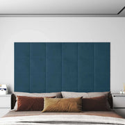 Testiera da Parete 12 pcs Blu Velluto