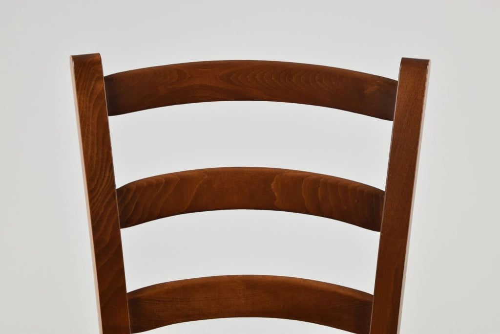 Set 4 Sedie Venice Tommychairs, robusta struttura in legno di faggio verniciata in noce chiaro e seduta in legno