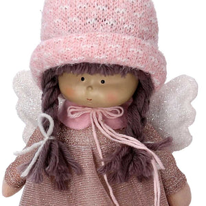 Angelo tessuto rosa cm 17x13xh28