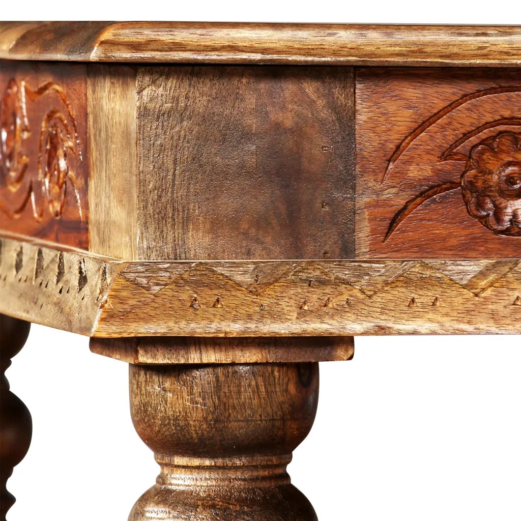 Tavolino da Salotto-Tavolino da soggiorno-Tavolo in Massello di Acacia e Mango 110x60x38cm