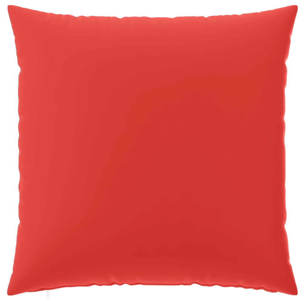 Federa 6 pcs HEERLEN Rosso 60 x 60 cm Poliestere 912706