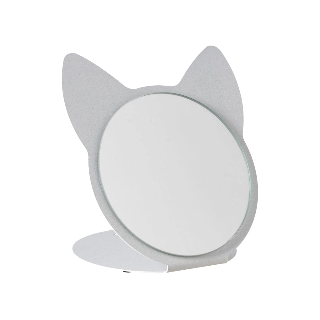 specchio da tavolo di design cat Blu oltremare in Ferro e vetro per lo specchio 20x17x20h cm