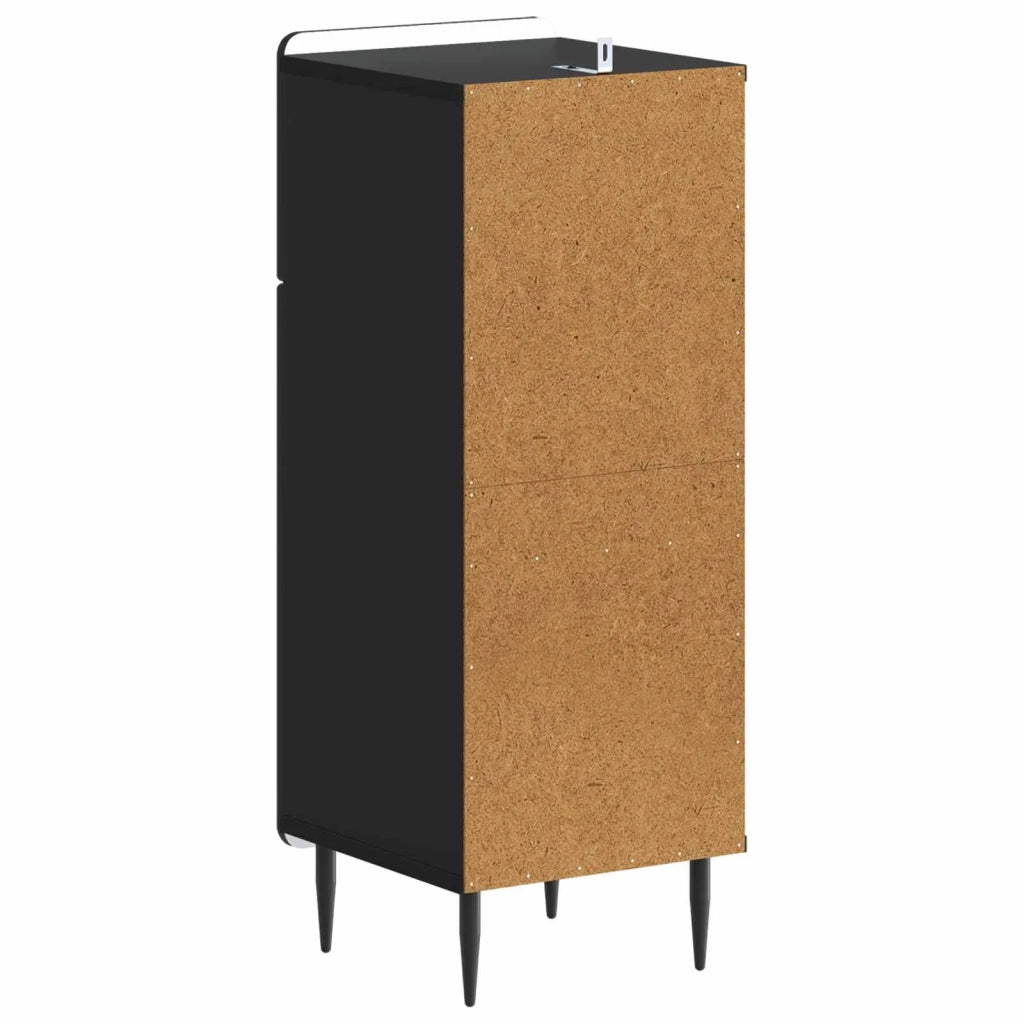 Mobiletto da Bagno ZWOLLE Nero 30 x 31 x 79,5 cm 896386