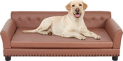 Casa per cani in pelle - Massimo 80kg - Sovrappensiero per cani - Sovrapensiliera per cani - Sovrapensiliera per grandi cani - 96x72x40cm - Dimensione L - Marrone