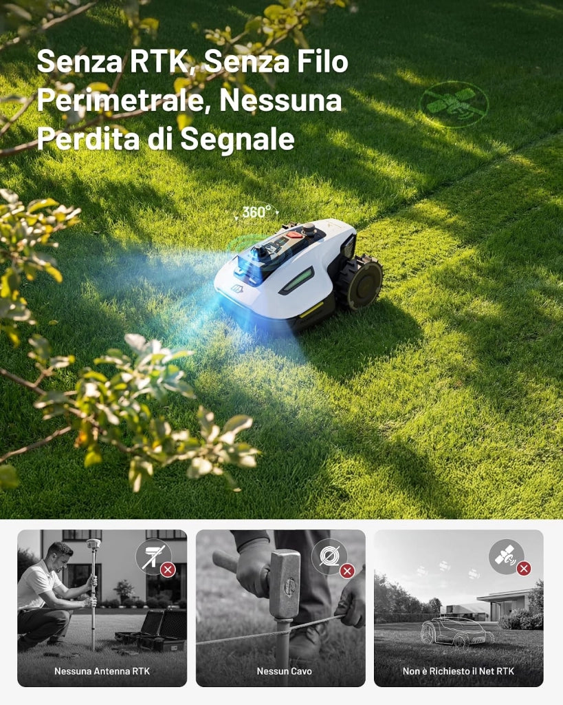 MAMMOTION YUKA MINI 2 1000 - Robot Tagliaerba Senza Fili