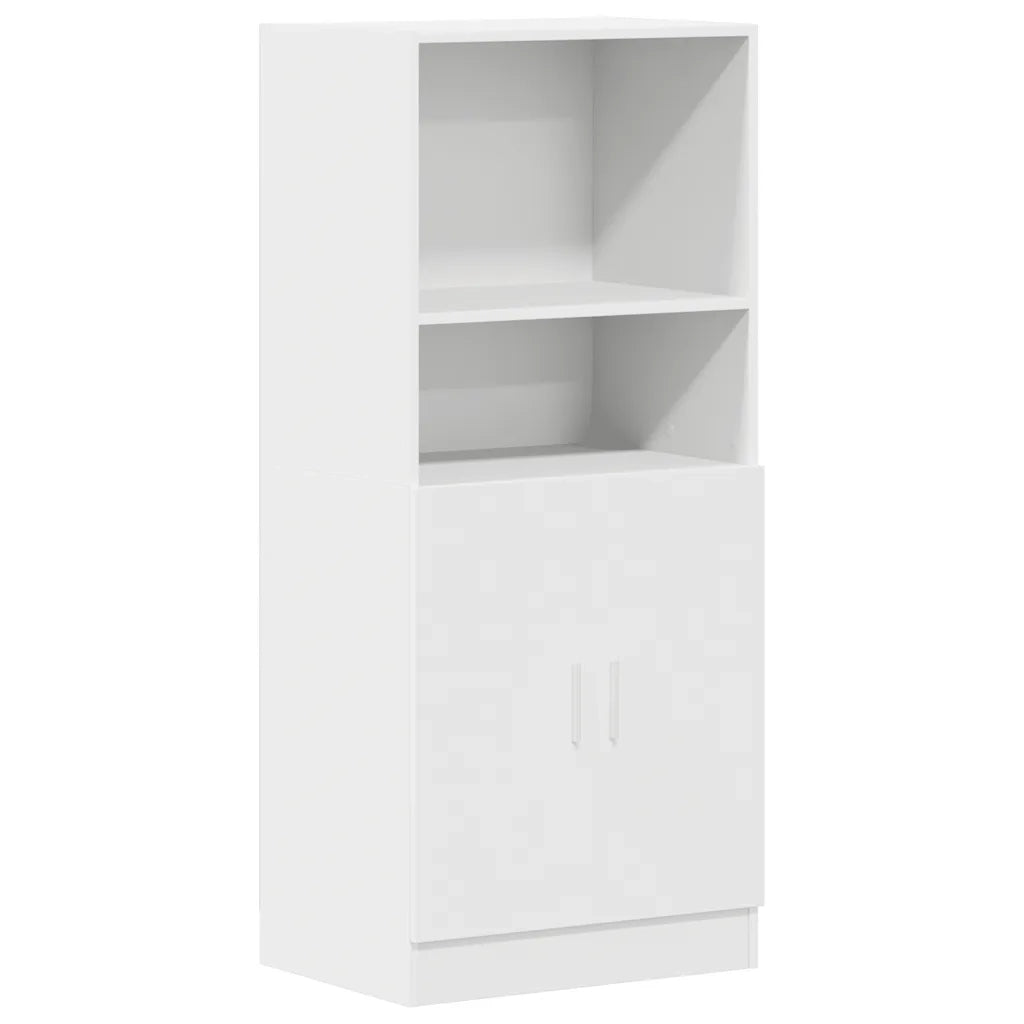 Set di Mobili da Cucina 2 pz Bianco in Truciolato
