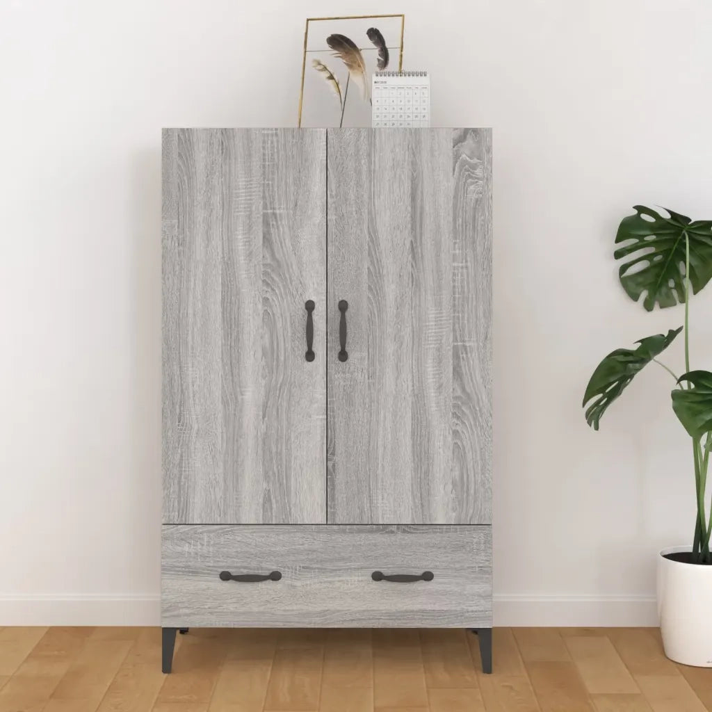 Credenza Grigio Sonoma 70x31x115 cm in Legno Multistrato 817475