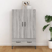 Credenza Grigio Sonoma 70x31x115 cm in Legno Multistrato 817475