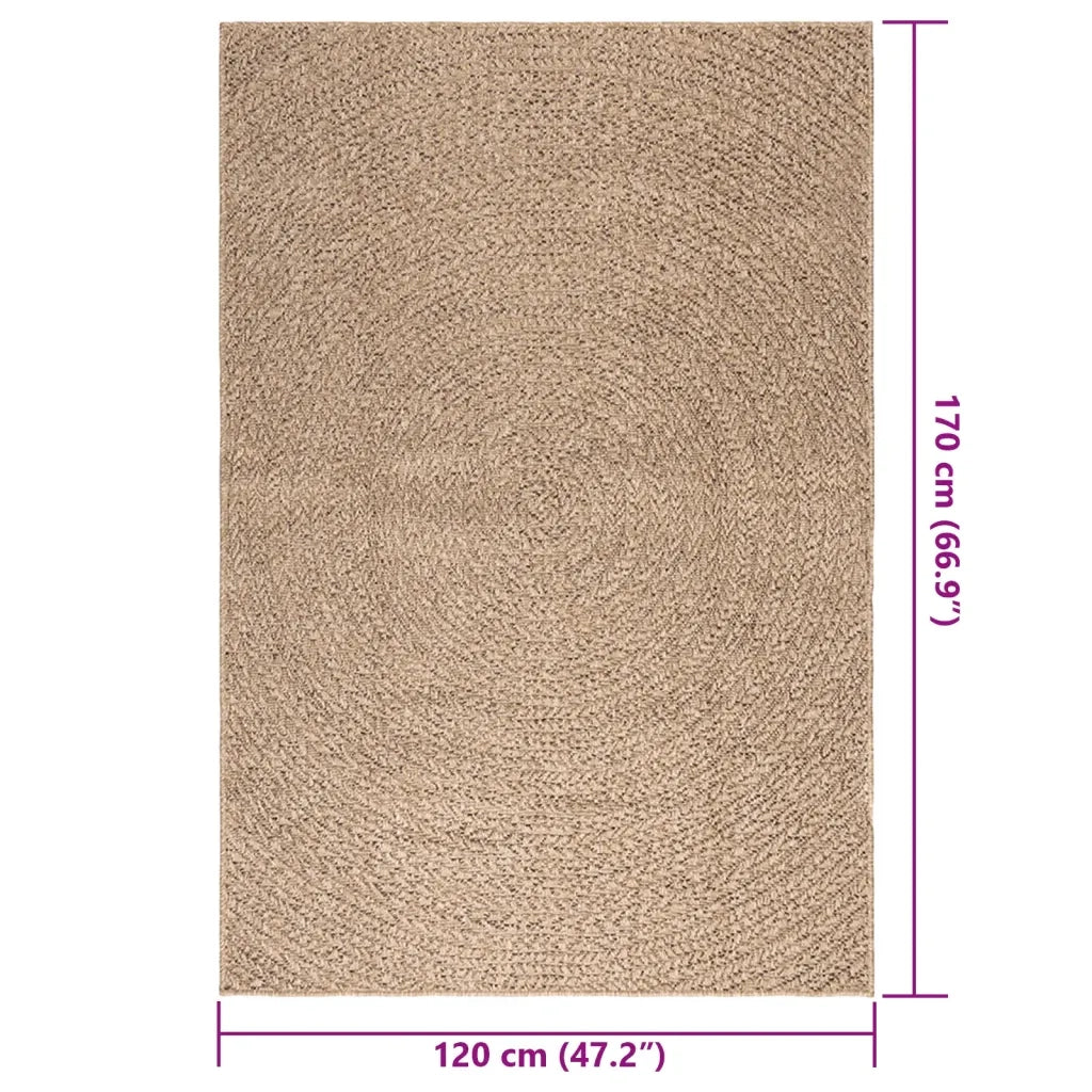 Tappeto del soggiorno | Tappeto ZIZUR 120x170 cm Aspetto Iuta per Interni ed Esterni