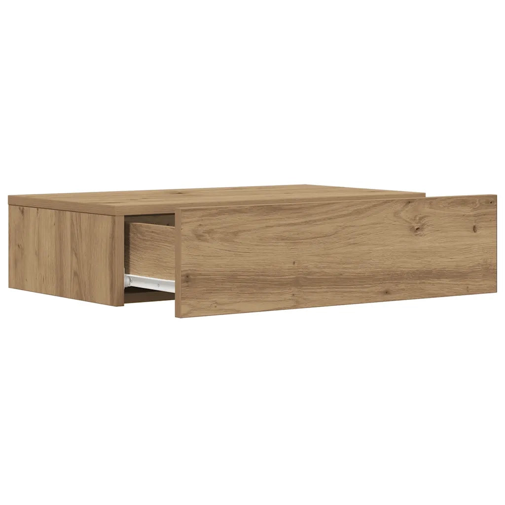 vidaXL Mobile Porta TV con Luci LED Rovere Artigianale 60x35x15,5 cm