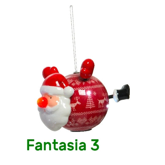 Palline di natale con personaggi natalizi Kaemingk
