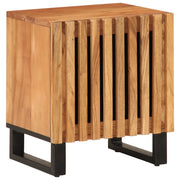 Set di 2 Comodini | Armadio da Notte | Mobiletto da notte 40x34x46 cm in Legno Massello di Acacia