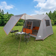 Tenda a tunnel Grigio e arancione 275 x 240 x 200 cm 42017432