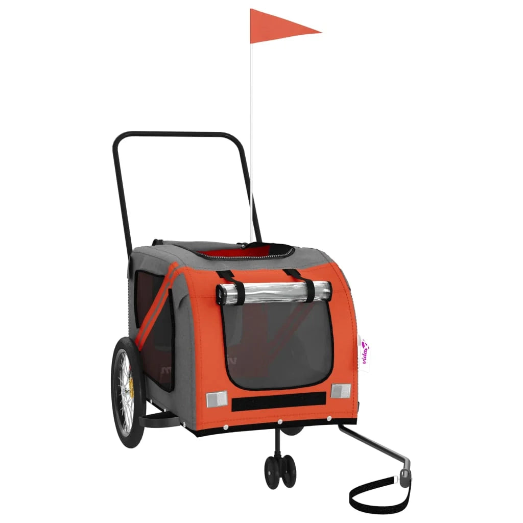 Rimorchio/carrello per animali domestici arancione 02_0044329