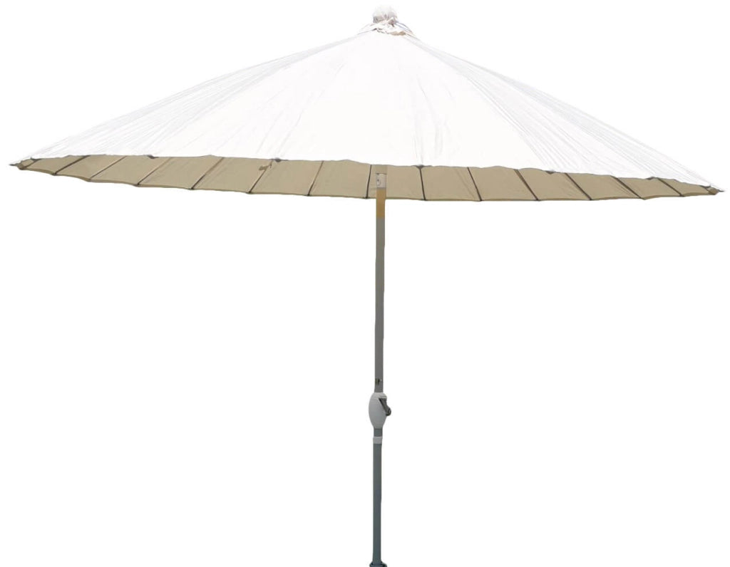 Ombrellone da Giardino Ø2,6 m Palo Ø38 mm in Alluminio Kraus Due Bianco