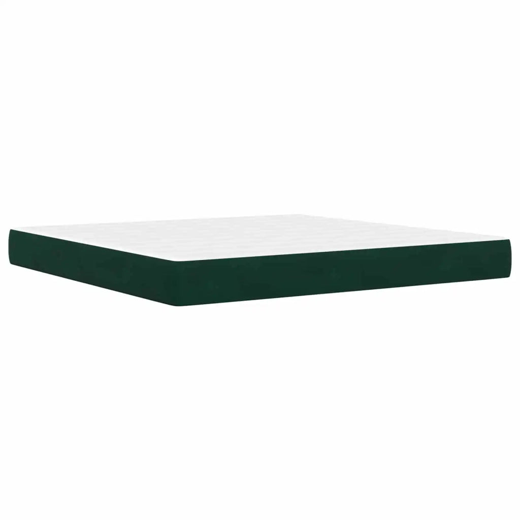 Struttura letto con materasso Verde Scuro 180 x 200 cm Velluto 3415068