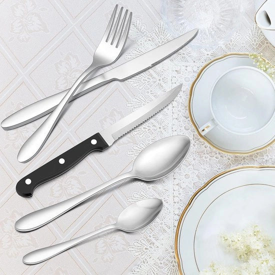 Set di utensili, lucidatore di vetro in acciaio inossidabile, resistente al lavastoviglie / Salute e durata, 36 pezzi