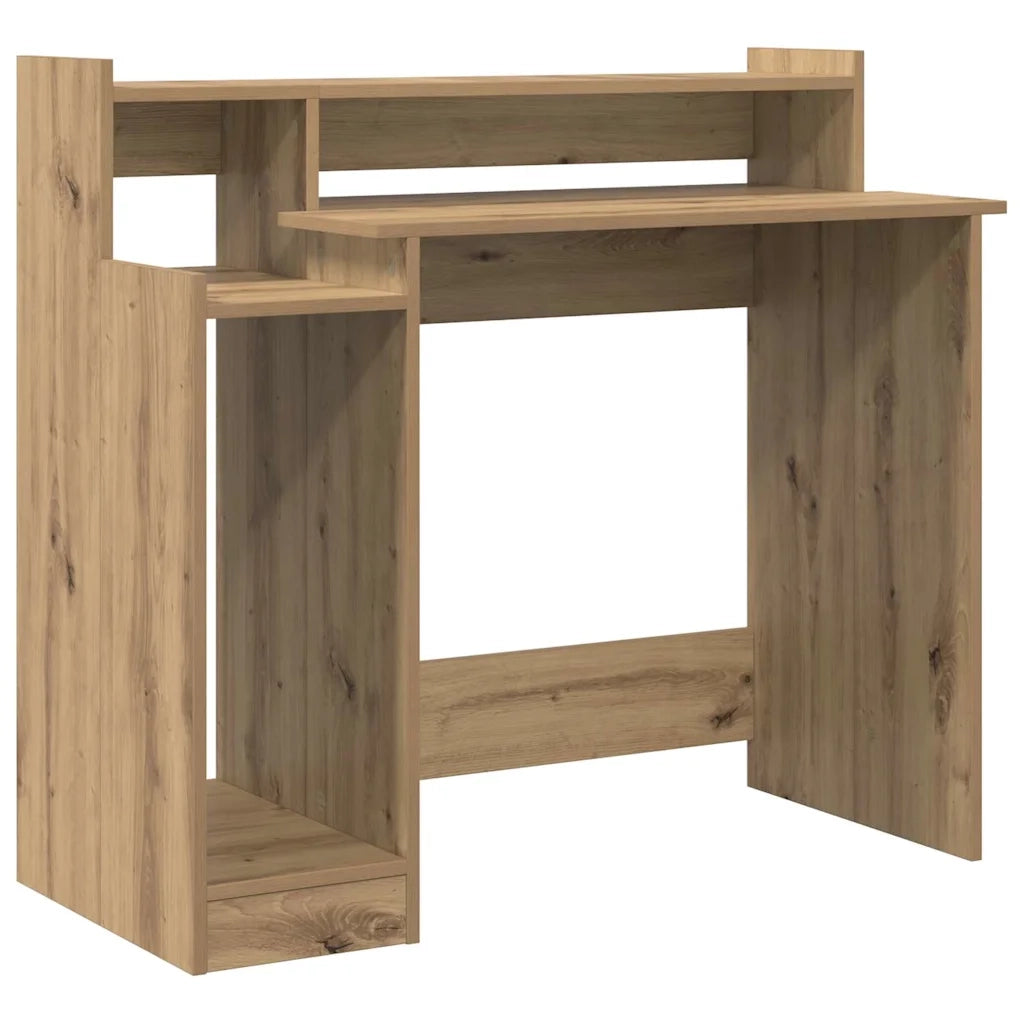vidaXL Scrivania rovere artigianale 97 x 45 x 90 cm Legno multistrato
