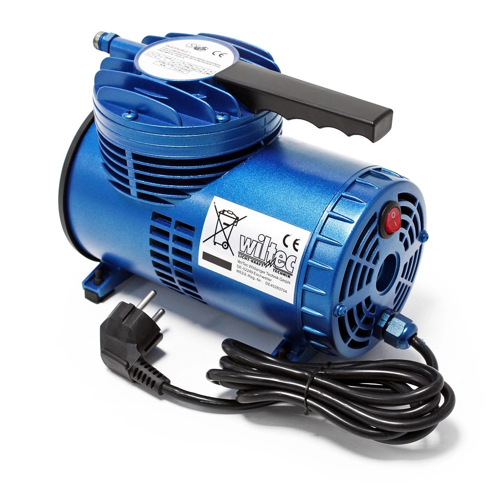 Compressore per aerografo AS06 con membrana, silenzioso e oil free 3,5 bar