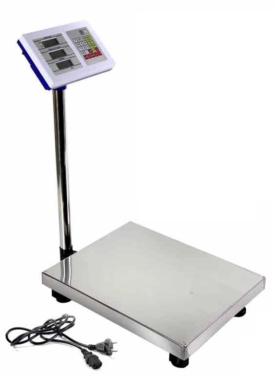 BILANCIA INDUSTRIALE PROFESSIONALE CON COLONNA PORTATA MASSIMA 300 KG
