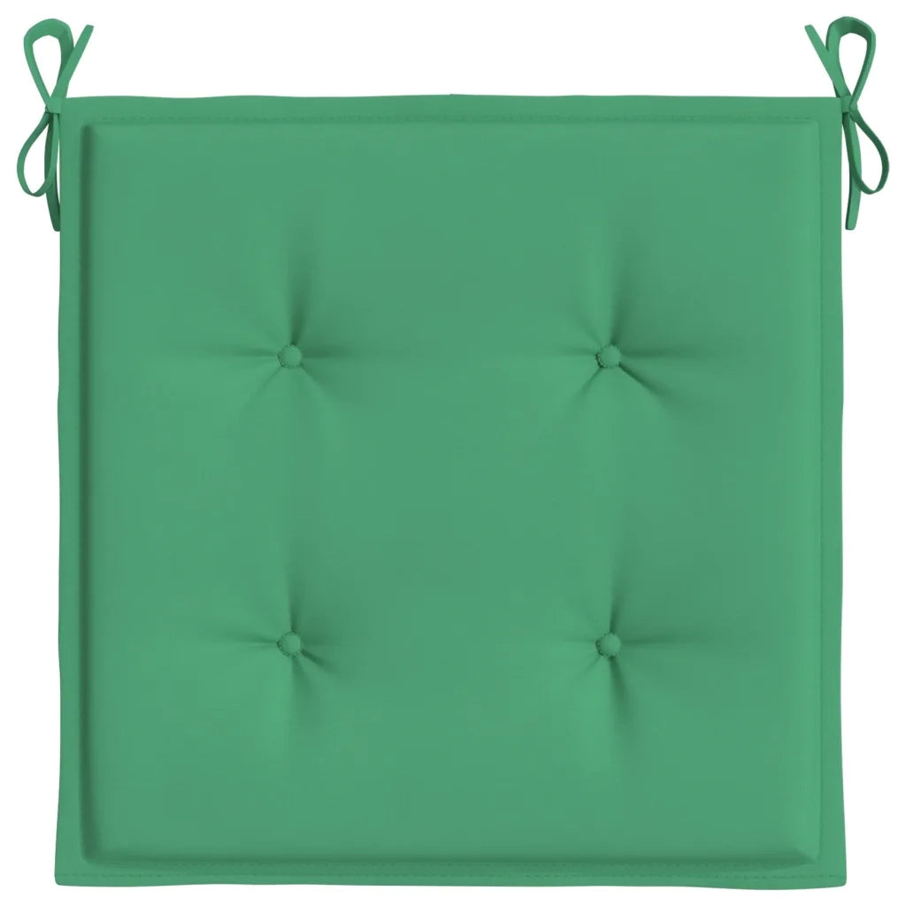 Cuscini per Sedia 4 pz Verdi 50x50x4 cm in Tessuto Oxford 314048