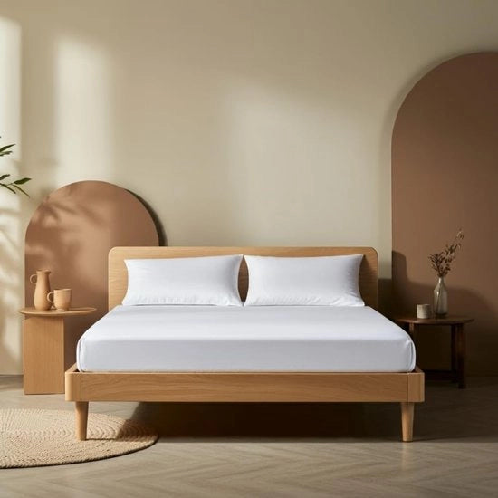 Tessuto di cotone 100% ademabile - Jersey premium - Sostiene la pressione del materasso 30 cm - Facile da pulire - Duraturo - Ecologico - Molto morbido - Copripiumino per materasso