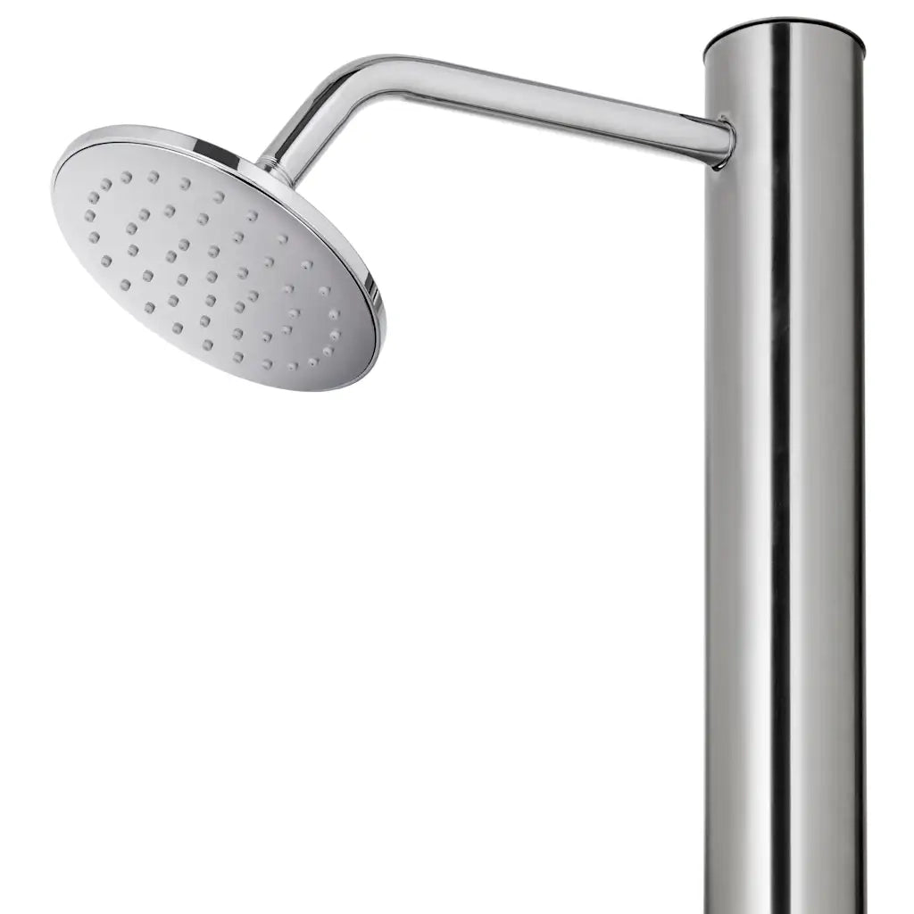 Doccia da Giardino con Base Marrone 220 cm in Acciaio Inox cod mxl 53757