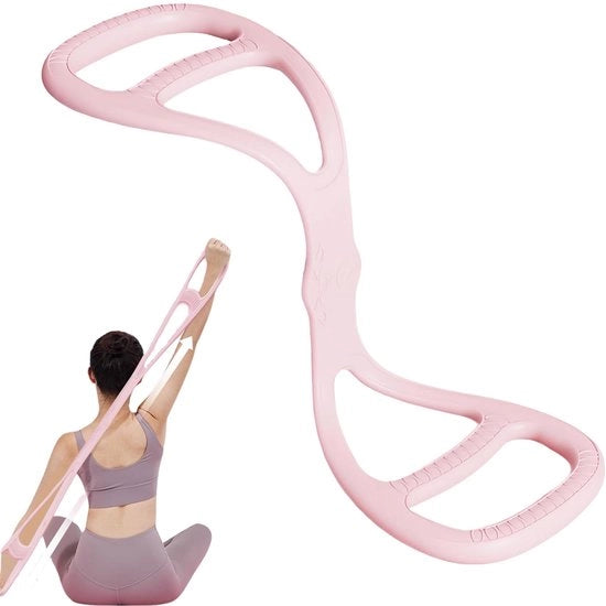 Cintura di Resistenza a Forma di 8 - Sostanza Polverizzata per Allenamento Fitness e Stretto