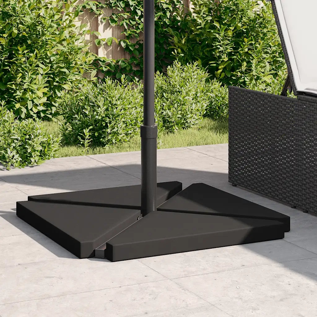 Set Base per Ombrellone da Giardino-Supporto per ombrellone 5 pz in Granito e Acciaio 622352