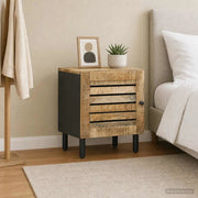 Comodino Naturale 40 x 33 x 46 cm Legno di mango massello 4018840