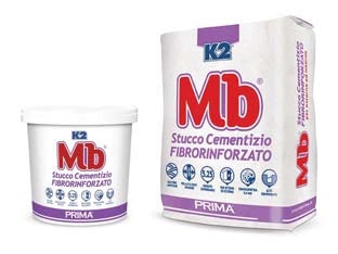K2 MB RASANTE STUCCO IN POLVERE CEMENTIZIO FIBRATO- - Kg.1 in barattolo - 6 pezzi K2